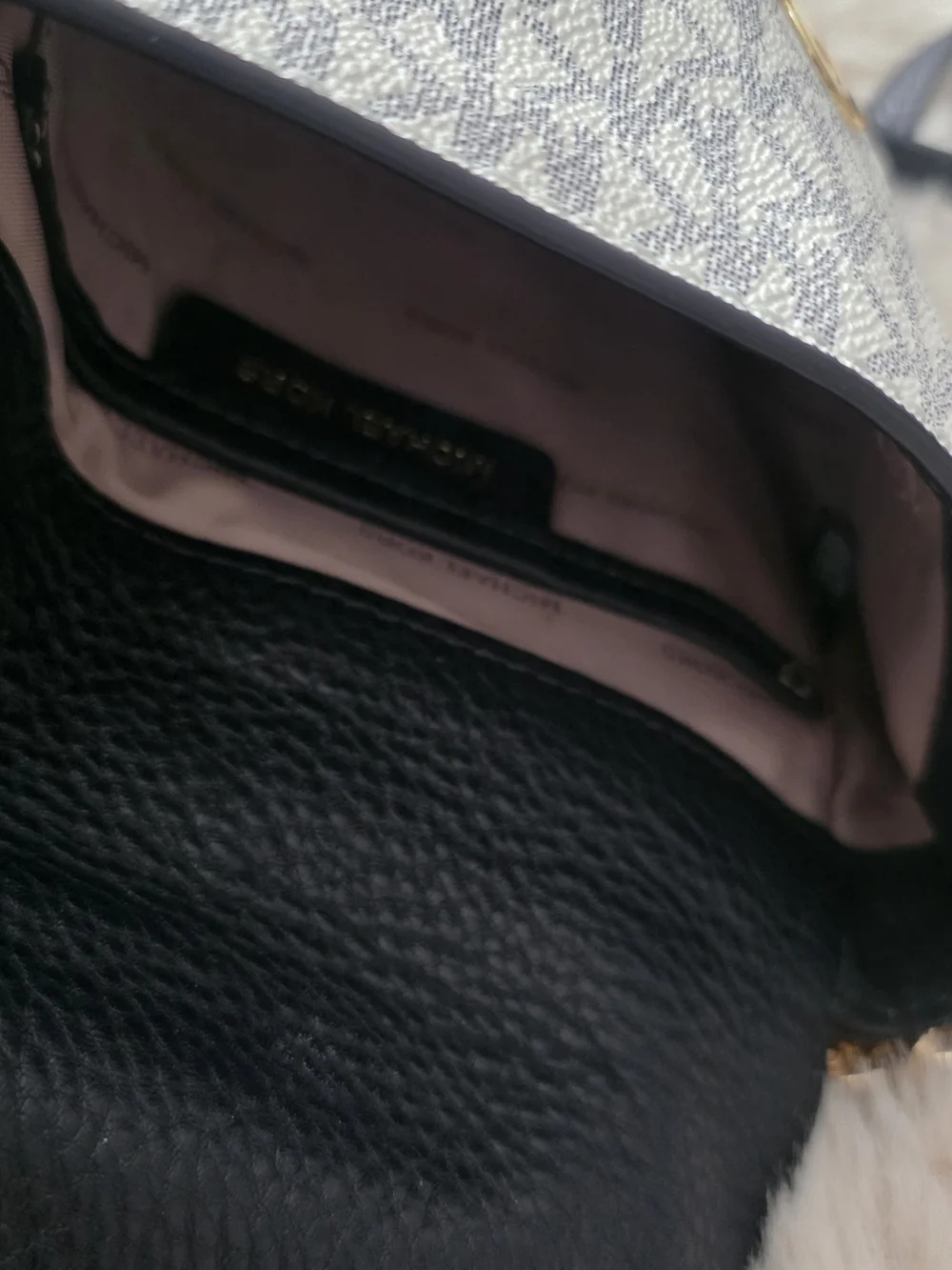 Michael Kors Navy and Signature Monogram Crossbody Bag
